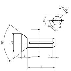 DIN 1477 - Countersunk Head Grooved Pins