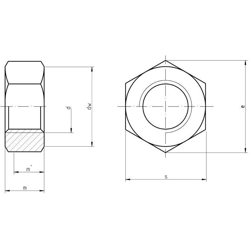 DIN 555 - Hexagon Nuts