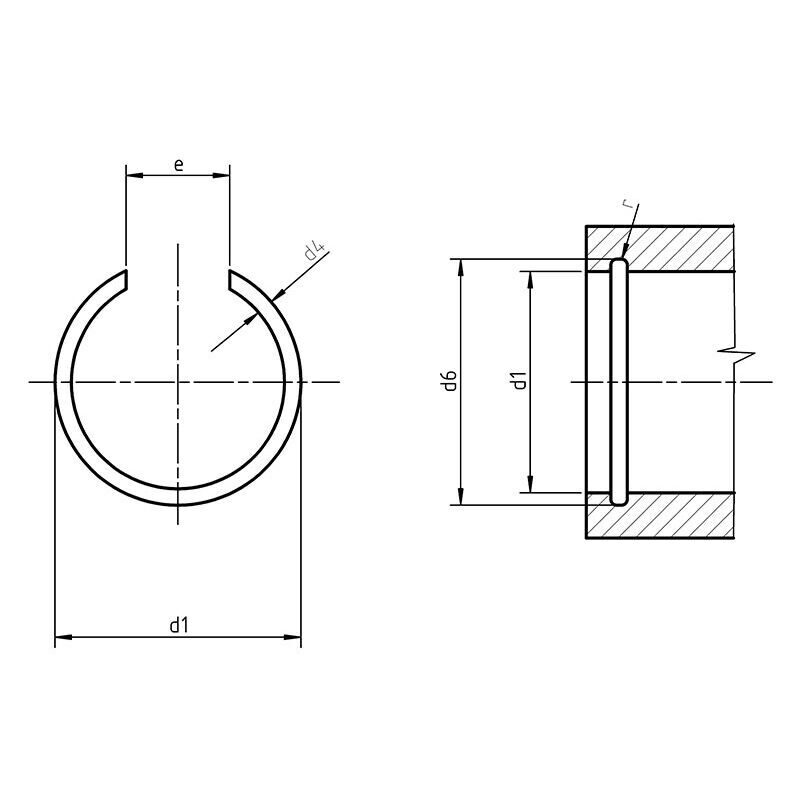 DIN 7993 B - Internal Snap Ring