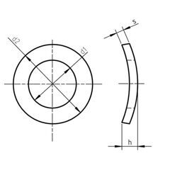 DIN 137 A - Spring Washers Curved, Form A