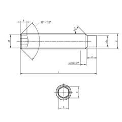 DIN 915 - Hexagon Socket Set Screws with Full Dog Point