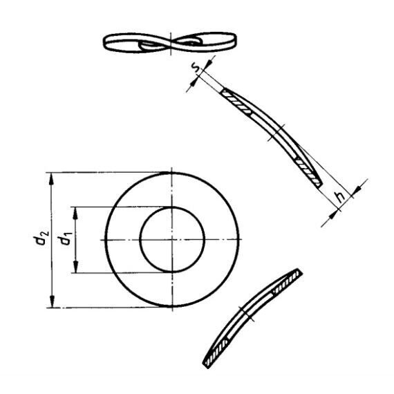 DIN 137 B - Spring Wave Washers, Form B