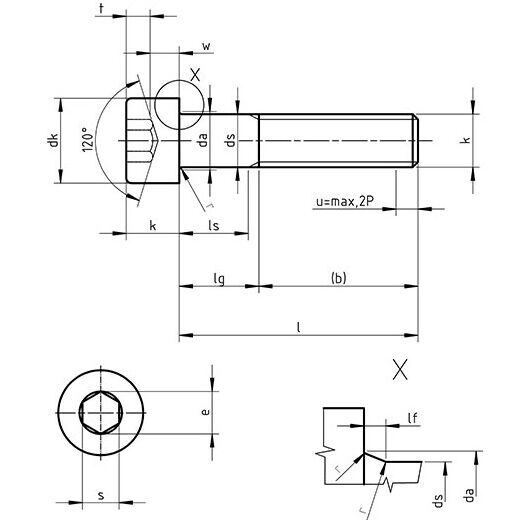 DIN 912 - Hexagon Socket Head Cap Screws