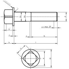 DIN 478 - Square Head Bolts with Collar