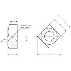 DIN 557 - Square Nuts