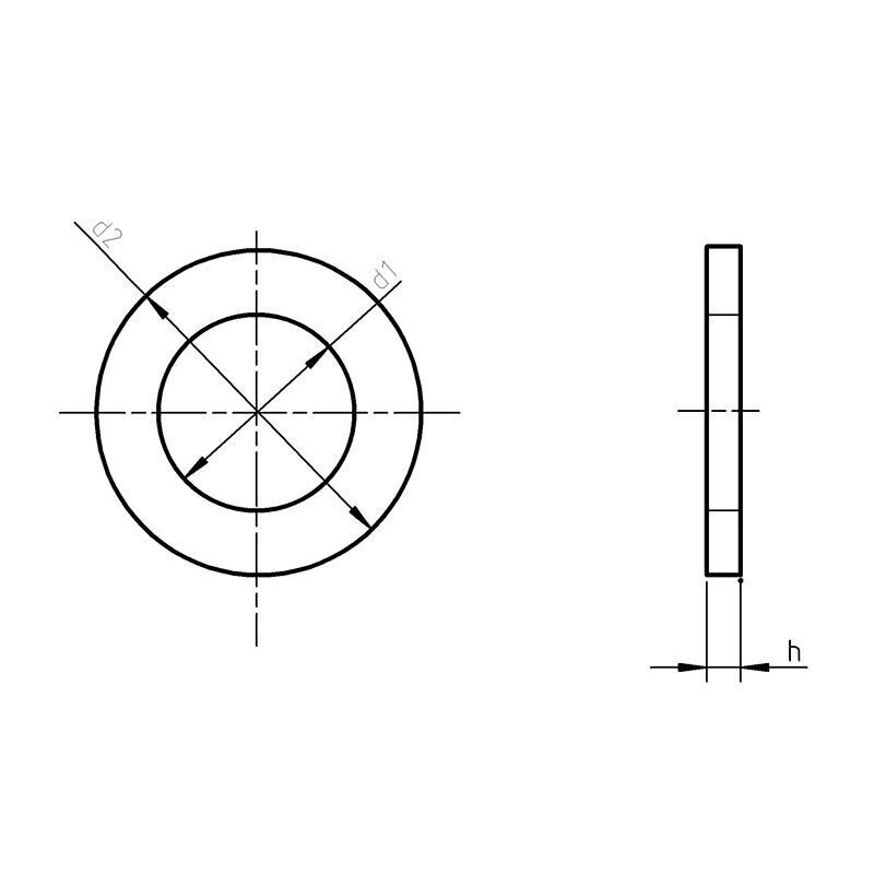 DIN 125 A - Plain Washers Form A