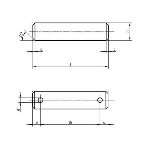 DIN 1443 - Clevis Pins without Head