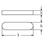 DIN 6885 A - Parallel keys