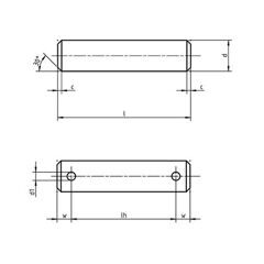 DIN 1443 - Clevis Pins without Head