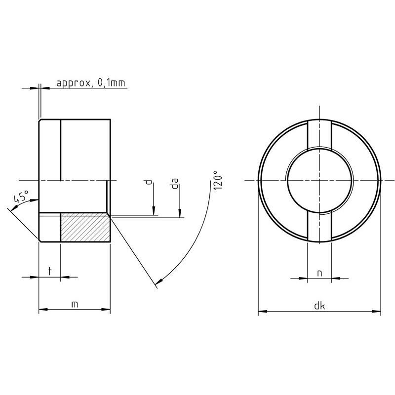 DIN 546 - Slotted Round Nut