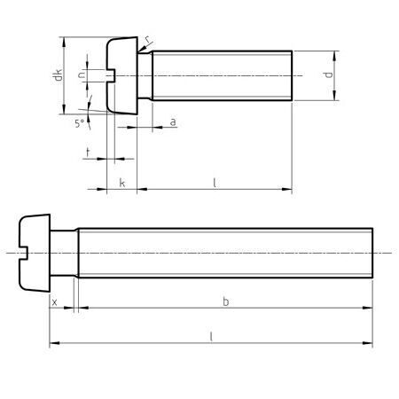 DIN 84 - Slotted Cheese Head Screws