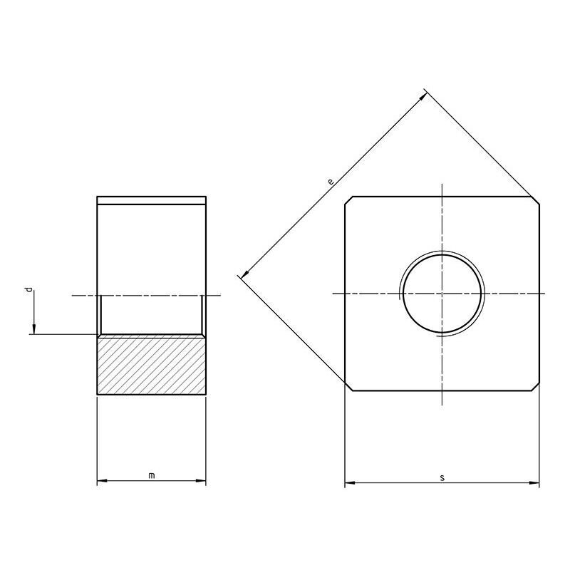 DIN 798 - Special Foundation Square Nuts