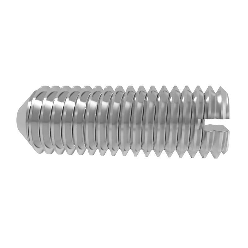 DIN 553 - Slotted Set Screws with Cone Point