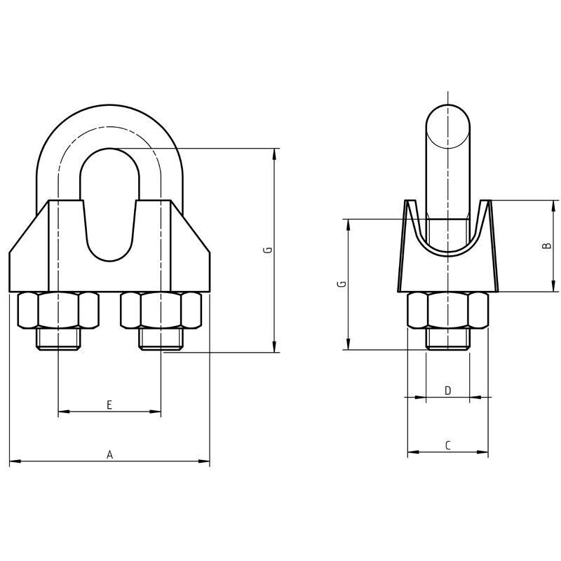 DIN 741 - Wire Rope Clips