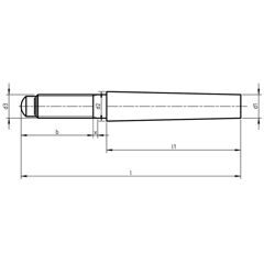 DIN 258 - Taper Pins with External Thread