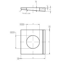 DIN 435 - Square Taper Washers for I-Sections