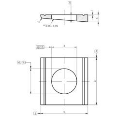 DIN 434 - Square Taper Washers for U-Sections