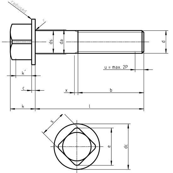 DIN 478 - Square Head Bolts with Collar