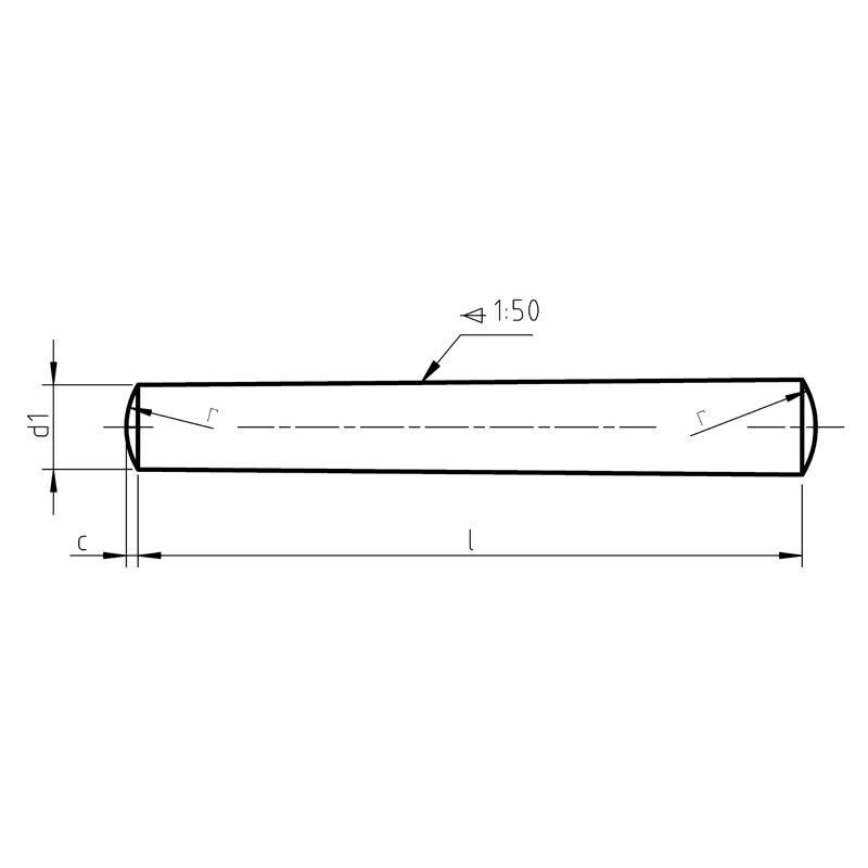 DIN 1 - Taper Pins