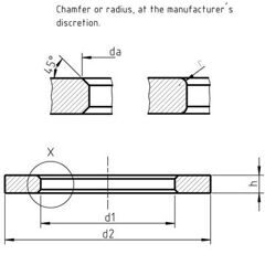 DIN 433 - Washers for Cheese Head Screws