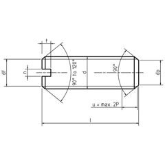 DIN 551 - Slotted Set Screws