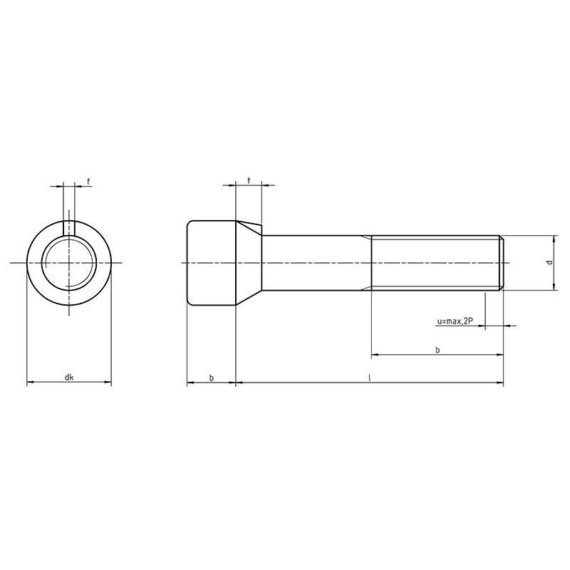 DIN 792 - Cylindrical Countersunk Screws