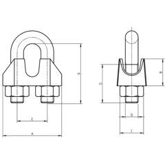 DIN 741 - Wire Rope Clips