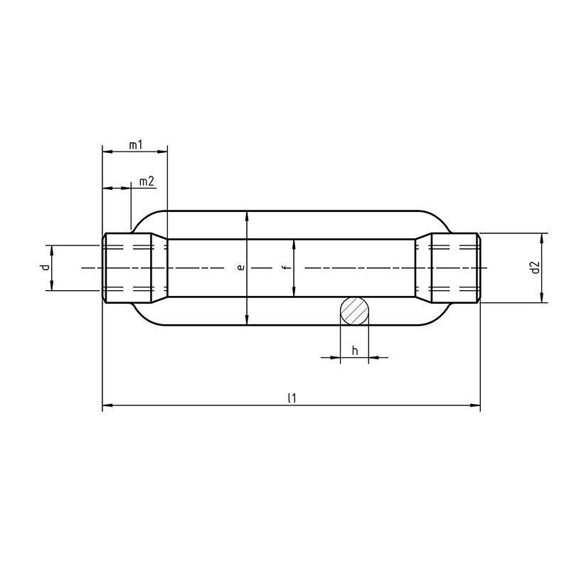 DIN 1480 - Turnbuckles, Forged